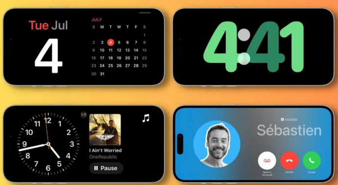 巴州苹果手机维修分享iOS17横屏充电待机显示有什么好处 