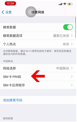 巴州苹果14维修网分享如何给iPhone14的SIM卡设置密码 