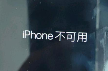 巴州苹果服务网点分享锁屏界面显示“iPhone 不可用”如何解决 