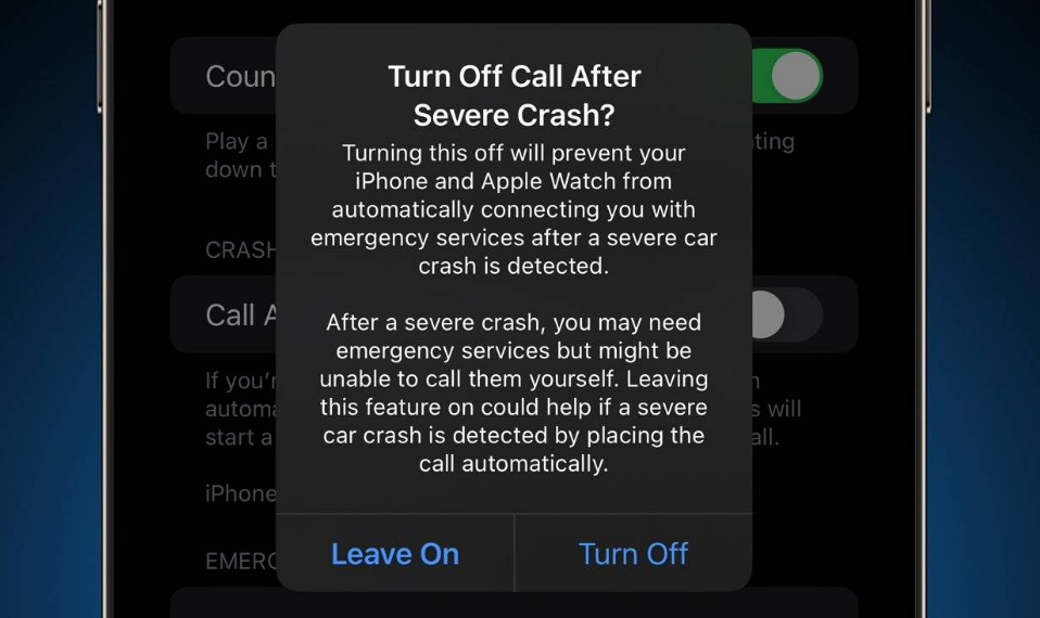 巴州苹果14维修分享 iPhone 14 和 Apple Watch 上关闭崩溃检测 
